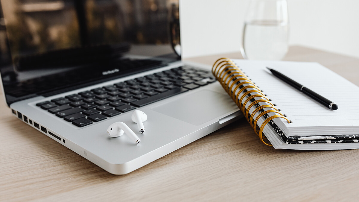 computer and notebook